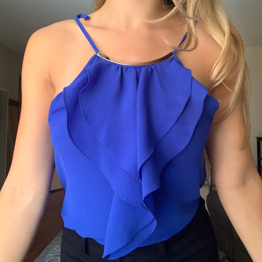 Dark blue blouse